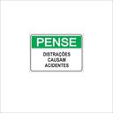 Ver imagem 1 de Placa - Distrações Causam Acidentes - 20cm X 15cm
