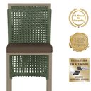 Ver imagem 3 de 6 Banqueta em Alumínio Roma Fendi Corda Náutica Tecido 9