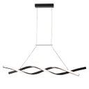 Ver imagem 1 de Lustre Pendente Aspiral 3 em 1 Led Ondas Iluminaçao Ambiente Recepçao Sala de Jantar Hall de Entrada