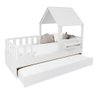 Bicama Casinha com Telhado Mdf e Grades Anatômica Branco Mobilistore - 2