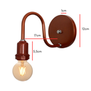 Ver imagem 2 de Arandela de Parede Colonial Retrô Simples - Soquete E-27 – Abf Luminárias:cobre Terra