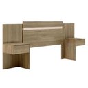 Ver imagem 1 de Cabeceira Cama Box Madeirado Casal/queen Urban C/ 2 Gavetas Noce/off White - Carraro