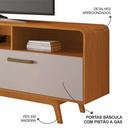Ver imagem 5 de Rack Cristal Jcm Movelaria - Cinamomo/off