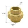 União Rosca Latão De 3/4 Amarela - 2
