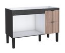Ver imagem 2 de Gabinete / Balcão de Cozinha Coli Mdf / Mdp para Pia de 1.20m Cor Tamarindo / Preto Cmax