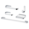 Kit Acessórios De Banheiro 5 Peças Metal Cromado Mark - 1