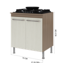 Ver imagem 4 de Balcão Modulado com Tampo Fidelitá Paris 70cm 2 Portas