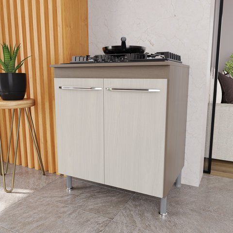 Balcão Modulado com Tampo Fidelitá Paris 70cm 2 Portas