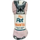 Ver imagem 3 de Manta Pet Microfibra 100% Poliéster 70x100cm Bulldog Sweet