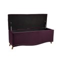 Ver imagem 3 de Calçadeira Sapateira Baú Holanda 1,40 Roxo - Shop Das Cabeceiras