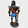 Escultura de orixá Oxossi Azul 25 cm em resina - 1