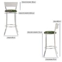 Ver imagem 2 de Banqueta Bistro para Bar, Cozinha, Balcão em Alumínio e Fibra Tc Zanutto 5 Unidades Marmore