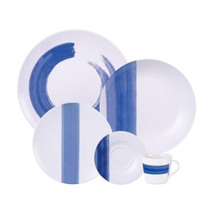 Aparelho de Jantar Tramontina Soho em Porcelana Decorada 30 Peças Tramontina