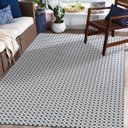 Ver imagem 1 de Tapete Sala Quarto Antiderrapante 200x140 Algodão Pilão 2:mesclado e Preto