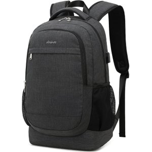 Abshoo Mochila Unissex para Notebook 17" Oxford Impermeável Preto