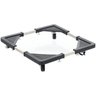 Suporte de Rodinhas para Maquina de Lavar Fogao Geladeira Eletromestico Base Ajustavel Antiderrapent - 8