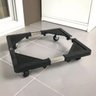 Suporte de Rodinhas para Maquina de Lavar Fogao Geladeira Eletromestico Base Ajustavel Antiderrapent - 2