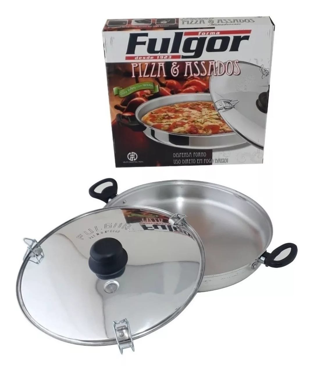 Frigideira Forma de Pizza 28cm Polida para Fogão - Fulgor - 4