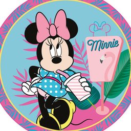 Toalha de Praia Infantil Redonda Minnie Califórnia - 2