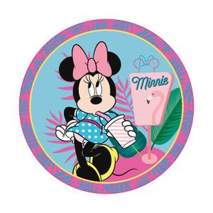 Toalha de Praia Infantil Redonda Minnie Califórnia