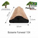 Ver imagem 2 de 5m Boiserie/Farwest/Rodameio Madeira 3,5x1,5cm 104 c/1m P. Mogno