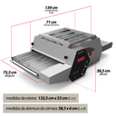 Ver imagem 4 de FE50GLP Assador em Esteira para Pizzas de 50cm a Gás Glp