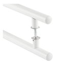 Ver imagem 4 de Puxador alumínio tubular redondo para portas 30x40cm branco