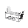 Escorredor de Louças 20 Pratos Brinox Suprema Dois Andares e Escorredor de Talheres Aço Inox - 1