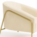 Ver mais imagens de Kit 2 Poltronas para Sala de Estar Industrial Alta Dourado Stella Suede D03 - D’Rossi