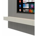 Ver imagem 3 de Home Suspenso 2.3 Ripado com LED Nobre Cinza com Off White - Gelius Móveis