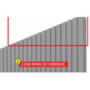 Ver imagem 5 de Home Suspenso 2.3 Ripado com LED Nobre Cinza com Off White - Gelius Móveis