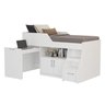 Cama Infantil Multifuncional Alta com Armário Inferior Bianca  - 2