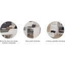 Ver imagem 3 de Cama Infantil Multifuncional Alta com Armário Inferior Bianca 