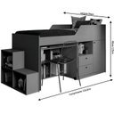 Ver imagem 6 de Cama Infantil Multifuncional com Escrivaninha e Escada 