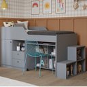 Ver imagem 1 de Cama Infantil Multifuncional com Escrivaninha e Escada 