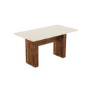 Ver imagem 4 de Conjunto Sala de Jantar Mesa Urca 150x80cm Tampo Vidro/MDF com 6 Cadeiras Vivace 