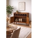 Ver imagem 2 de Buffet Aparador Adega 2 Portas Retrô Itália 90cm Arbo Design