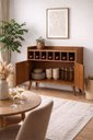 Ver imagem 2 de Buffet Aparador Adega 2 Portas Retrô Itália 90cm Arbo Design