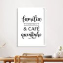 Ver imagem 2 de Quadro Família Unida e Café Quentinho 24x18cm - com Vidro:moldura Branca
