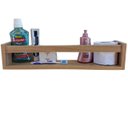 Ver imagem 2 de Kit Com 3 Prateleiras De Banheiro Nicho De Parede Lavabo Mdf Madeira 55cm