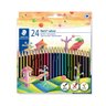 Lápis de Cor Staedtler Noris Sextavado Madeira 24 Cores Vibrantes - 1