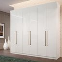 Ver imagem 2 de Guarda Roupa Santos Andirá Imaginare 6 Portas e 4 Gavetas Branco