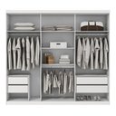 Ver imagem 4 de Guarda Roupa Santos Andirá Imaginare 6 Portas e 4 Gavetas Branco