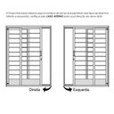 Ver imagem 7 de Porta de Aluminio Balcão 210x160cm 2 Folhas com Vidro Liso e Batente 7,9cm Cristal Ultra Ramassol