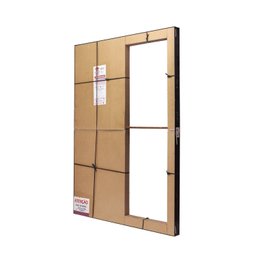 Porta de Aluminio Balcão 210x160cm 2 Folhas com Vidro Liso e Batente 7,9cm Cristal Ultra Ramassol - 6