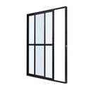 Ver imagem 2 de Porta de Aluminio Balcão 210x160cm 2 Folhas com Vidro Liso e Batente 7,9cm Cristal Ultra Ramassol