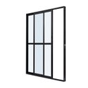 Ver imagem 2 de Porta de Aluminio Balcão 210x160cm 2 Folhas com Vidro Liso e Batente 7,9cm Cristal Ultra Ramassol