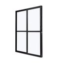 Ver imagem 1 de Porta de Aluminio Balcão 210x160cm 2 Folhas com Vidro Liso e Batente 7,9cm Cristal Ultra Ramassol