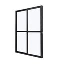 Ver imagem 1 de Porta de Aluminio Balcão 210x160cm 2 Folhas com Vidro Liso e Batente 7,9cm Cristal Ultra Ramassol