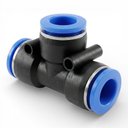 Ver imagem 2 de Conexão União Emenda em "t" 10mm Pu Pneumática Engate Rápido - 10 Peças